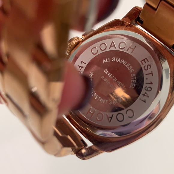 Used Coach rose gold watch main image 6